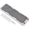 SUNGOOYUE Radiatore di Raffreddamento Ad Acqua, Radiatore in Alluminio Dissipatore di Calore Computer Scambiatore di Calore Liquido Raffreddamento Ad Acqua, Bianco (360 mm)