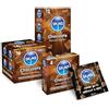Skins Confezione multipla di preservativi aromatizzati al cioccolato, preservativi ultra sottili aromatizzati per orali e rapporti sessuali, preservativi di alta qualità, confezione da 16