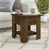 Coavain Tavolini da Caffè, Tavolino da Salotto, Tavolino Basso Piccolo Coffee Table per Soggiorno Salotto Ufficio Rovere Marrone 40x40x42 cm