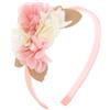 IYOU Principessa Cerchietto Rosa Floreale Bande per Capelli Compleanno Festa Nozze Accessori per Capelli per Ragazze