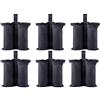 CACTIYE Sacchi per tende Pop-up - Borse da sabbia per piedi da riparo solare istantaneo ed esterno, 15 pezzi, 43,2 x 15,2 cm, colore: nero
