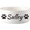 JMIPET Ciotola per cani in ceramica personalizzata con nome per animali domestici Ciotola in ceramica per cuccioli e cani, fondo antiscivolo non trabocco, ciotola per animali domestici, gattini, cuccioli,