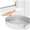 SIGANDG Guarnizione Finestra Autoadesiva,Nastro Autoadesivo in Schiuma,Guarnizione per Finestre con Correnti d'aria,Nastro di Tenuta,Paraspifferi per Porte,Guarnizione per Finestre (Bianco, 300cm)