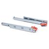 Emuca 3052105 Coppia di Guide Invisibili per Cassetto, Estrazione Totale, Chiusura Soft, con Agganci, Zincato, 290 mm
