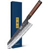 HOSHANHO 23 cm Coltello da Kiritsuke, Giapponese Coltello da Cucina Kiritsuke in Acciaio ad Alto Carbonio, Affilata Coltello da Chef con Impugnatura Ergonomica