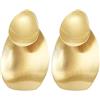 Breil, Collezione B Whisper, Orecchini da Donna in Acciaio IP Gold Lucido, con Pratica Chiusura a Farfalla, Superficie Irregolare, Sinuosa e Luccicante, Colore Gold, Gioielli Donna e Ragazza