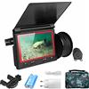 SHEHUALI Telecamera Subacquea, 4.3inch Monitor Finder Fish Finder 100 0TVL. Telecamera da pesca subacquea 180 gradi Ferrod Fotocamera for la fotocamera for una chiara situazione subacquea,Fishfinder(X6C-US Pl