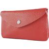 modamoda de P11 Portafoglio Donna Pelle Portafoglio Portafoglio Medio Handmade in Italy, Rosso ciliegia, m, piccolo portamonete leggero