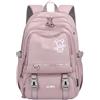 FORRICA Ragazze Zaino Studenti Zaini Scuola Donna Porta PC 15,6 Pollici Borsa Zainetto Impermeabile Poliestere Daypack per Viaggio Campeggio Viola Chiaro