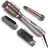 Conair LLC IT BaByliss Air Style 1000, Spazzola ad aria 4 accessori intercambiabili, asciuga, liscia, dona volume, modella, funzione ionica anti-crespo, grigio & bronzo, AS136E