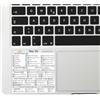 Quick Last One - Adesivo per Scorciatoie da Tastiera per Mac - Shortcut Sticker - Aumenta la tua produttività con le scorciatoie essenziali (Bianco, 1)