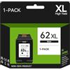 ATOPINK Cartucce 62XL Nero, 62 Nero XL Compatibile con Cartucce HP 62 Nero, Cartuccia 62 XL Nero Compatibile con HP Envy 7640 5640 5541 5540 5548 5544 5644 5545 5547 OfficeJet 200 250 5740 5742