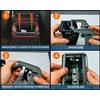 Ricreo Coperchio a Rullo per cassetto posacenere Posteriore per BMW 3 E46, Ricambio Tendina taparella Scorrevole Flessibile