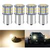 Defvnsy Lampadine LED Super Bright 3000K Bianco caldo 1156 BA15S 1141 1003 7506 54-SMD per luci di retromarcia 12V 24V, luci interne per auto/rimorchio/caravan P21W lampadine a LED (confezione da 4)