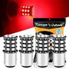 Defvnsy Lampadina LED P21/5W 1157 BAY15D, Super Luminoso Rosso 12V-24V Lampadine per 2057 2357 7528, Lampadina Per Luci Di Posizione, Luce Dei Freni, Fanali Posteriori, Luce Stop-4Pz