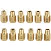aqxreight Kit Getto Principale Carburatore 12pcs per Mikuni VM TM TMX - Metallo Dorato Resistente - Getti 90-200 - Sostituzione Diretta