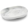 YoHyien Portasapone Ceramica, Antiscivolo Portasaponetta in Marmo, Portasapone da Lavandino, Porta Saponetta Solida da Bagno, Piattino Porta Sapone per Doccia e Cucina (Grigio)
