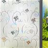 Qualsen Pellicola per Vetri Finestre Effetto Arcobaleno 90x200cm, 3D Fiori Pellicola Privacy Finestre Opaca Vetri Decorative Non Adesiva Anti-UV Satinata Elettrostatica per Casa Ufficio Cucina