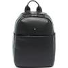 MOMO Design Zaino da uomo In Vera pelle Made in Italy 28,5x38x17 cm MO-19BC-BLACK