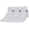 Nike Kids Performance Cushioned Quarter Training Socks (3 Pair) Calzini corti Ragazzo Unisex,White,M