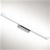 J.SUNUN Lampada da Specchio a LED per Bagno Luce bianca 6000K Interno Moderno luce per specchio del bagno LED luci Armadio Applique da Parete IP44 Lampada Specchio trucco Lunghezza,Lungo 100CM