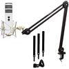 RØDE Rode Podcaster MKII - Microfono USB + keepdrum MS138 Braccio snodato + spinotto per Microfono MS088