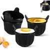 KXVXXV Stampo per uova per torte, 4 pirottini da forno in silicone, stampo per muffin, stampo per uova, stampo per friggitrice ad aria calda, accessorio per muffin, senza BPA, in silicone