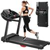 UMAY Tapis Roulant Elettrico Salvaspazio 14KM/H, Tapis Roulant Pieghevole con Cardiofrequenzimetro, APP e Bluetooth, Treadmill 3.0HP con 12 Programmi di Allenamento, Carico Massimo 136KG