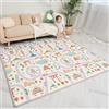 SUPERBE BEBE Tappeto Gioco Bambini Pieghevole 180x200x1.5cm Palestrina Neonato Montessori Reversibile Non Tossico E Impermeabile In Schiuma Per Bimbi. Palestra Neonati - Tappeto Tummy Time Neonati - Regalo Bambino