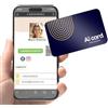 Ai Card Biglietto da visita Digitale NFC Personalizzabile | Condividi i dati della tua card NFC tramite cellulare | Compatibile con smartphone Android e iOS Versione Aicard BLU