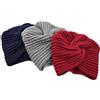Faringoto Copricapo chemio per donne, Turbante a maglia con fascia incrociata per la testa, Cuffia Indiana, Taglia unica