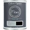 FLEUR DESIGNER'S PAINT | Pittura Chalk Paint Opaca, 750 ml, Senza Carteggiare, Multisuperficie, Colore F77 Black, Effetto Gesso, Per Pareti e Mobili, Extra Opaco, Ad Acqua, Made in Italy