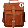Gusti Leder Gusti Zaino in pelle Leder da donna e da uomo - Zaino vintage realizzato a mano in vera pelle di capra, versatile come zaino per laptop in pelle, ampio spazio di stivaggio, design boho retrò