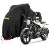 Rouzin Telone per moto XXXL, copertura per garage moto, impermeabile, 245 x 105 x 125 cm, in tessuto Oxford 210D, copertura protettiva universale per moto
