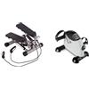 Ultrasport Swing Stepper con fasce di allenamento, Stepper per allenament casa con resistenza regolabile e computer allenameto wireless & Mini Bike 100, trainer per braccia e gambe, cyclette