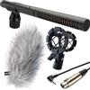 RØDE Rode NTG-2 - Microfono direzionale + Keepdrum PCMH1 ragno + cavo fotocamera TRS/XLR + protezione antivento in pelliccia WSWH