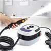 Moongiantgo Pulitore a Vapore Portatile, 2500W Macchina per la Pulizia ad Alta Temperatura ad Alta Pressione con 1L Grande Serbatoio D'acqua&3 Tipi di Testine per Casa,Cucina,Bagno,Auto (220V, Bianco)