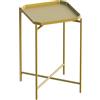 Hanah Home Elegante tavolo da caffè in metallo, 46 x 56 x 46 cm, 100% metallo resistente, leggero a 3,11 kg, perfetto per le stanze moderne e decorazioni eleganti