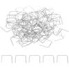 PATIKIL 13x12mm Ganci per Lampadari Cristalli, Accessori per Lampade in Cristallo 200Pz Clip per Cristalli per Fissare Parti di Cristallo, Sostituzioni per Lampadari, Cromo