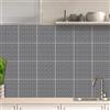 AREDE 32 Pz Adesivi per Piastrelle Bagno e Cucina 15 x 15 cm Autoadesivo Decorazione Adesivo murale in PVC Impermeabile Adesivi Parete mattonelle mosaico stile / T1010