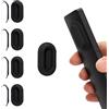 WALLFID Supporto da Parete per Telecomandi Magnetico in Silicone, 4 Pacco - Organizer da Parete compatibile con Telecomandi Curvi (Nero 4 Pack)