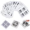 JDCMEI 100 Pezzi Filtro di Scarico a Pavimento usa e Getta, Filtro Fognario Usa e Getta Multifunzione, Filtro per Capelli Doccia, Filtro di Scarico Doccia Adesivi per Bagno, Cucina, Vasca da Bagno