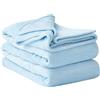 Aisbo Plaid Coperta Pile Matrimoniale - Coperta Calda Invernale per Divano e Grande Letto Matrimoniale 230x270 cm Pile di Flanella Morbida Blu Chiaro, Fleece Blanket for Sofa and Couch
