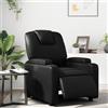 Gecheer Poltrona,Elettrica,Relax,Reclinabile,Automatica,in Similpelle,Nera,74x88x97 cm,Poltrona da TV,Poltrona Relax,Poltrona Reclinabile,Poltrona Tessuto,Poltrona con Poggiapiedi,Poltrona Anziani