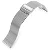 MiLTAT 20 mm Quick Release Classic Superfine Mesh Milanese Watch Band spazzolato