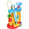ColorBaby- Carrello di Pulizia con aspirapolvere Elettrico CBtoys, Colore, PlayGo, 44588