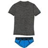SICEM Completo Intimo Ragazzo Underwear Slip+t-Shirt Prodotto Ufficiale Inter FC Lukaku Lautaro Martinez (Grigio Melange, 12 Anni)