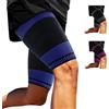 ABYON - 2 pezzi di fasce di supporto per la coscia unisex, maniche a compressione traspiranti ed elastiche per bicipite femorale, quadricipite, inguine e tensioni muscolari, con design antiscivolo