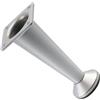 AERZETIX - C42522 - Set di 4 piedini piedi per mobili conici regolabili - altezza 100mm - fissaggio con piastra - in metallo e plastica - finitura argento opaco