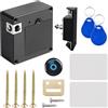 Sporgo Lucchetto intelligente per cassetti nascosti: serratura elettronica per armadio con 2 portachiavi e 2 schede RFID, sicurezza per bambini per armadio, cassetto, cassetta delle lettere